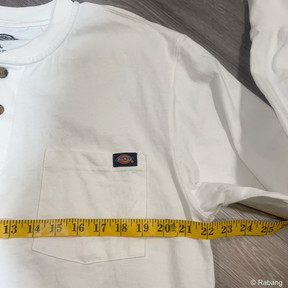 Dickies White Long Sleeve Tee Classic Essential - Picture 5 of 9